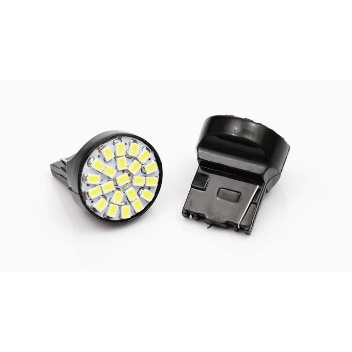 Bec auto, Interlook, LED, 12 V, Negru/Argintiu