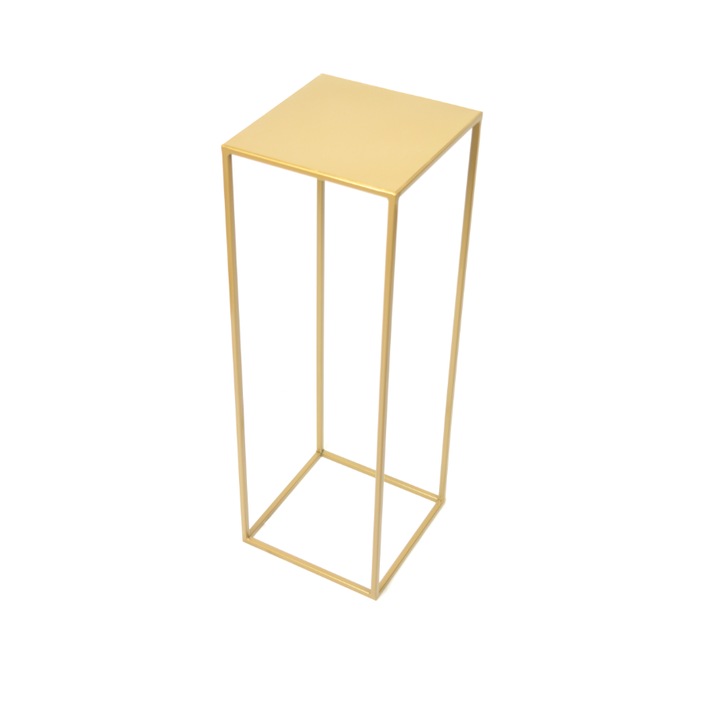 Suport pentru flori tip loft nr 363/70 cm, auriu