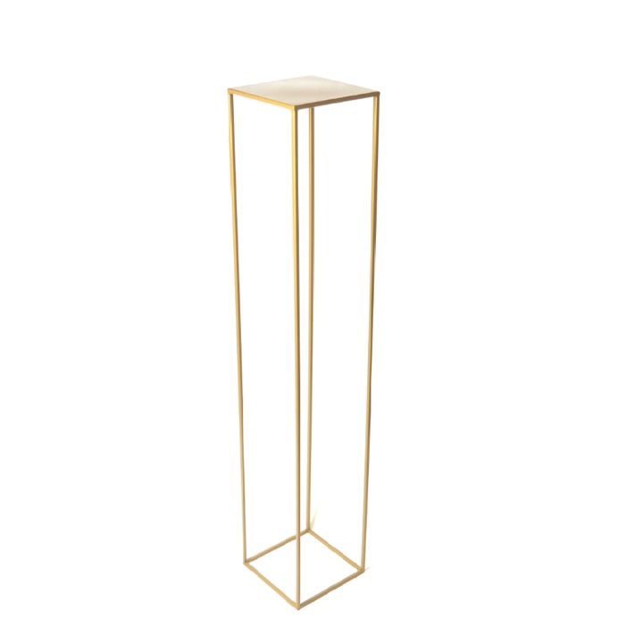 Suport pentru flori tip loft nr 363/130 cm, auriu
