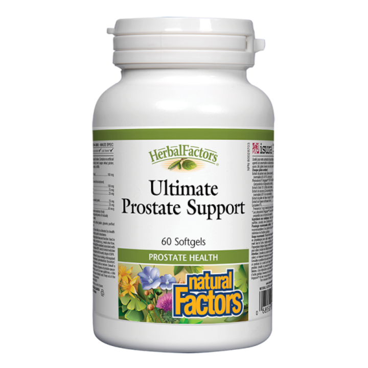 Supliment nutritional, Natural Factors, Ultimate Prostata Support, Comprehensive Prostate Care, 60 capsule softgel