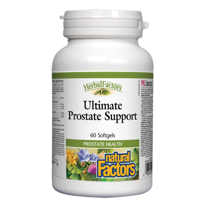 Supliment nutritional, Natural Factors, Ultimate Prostata Support, Comprehensive Prostate Care, 60 capsule softgel