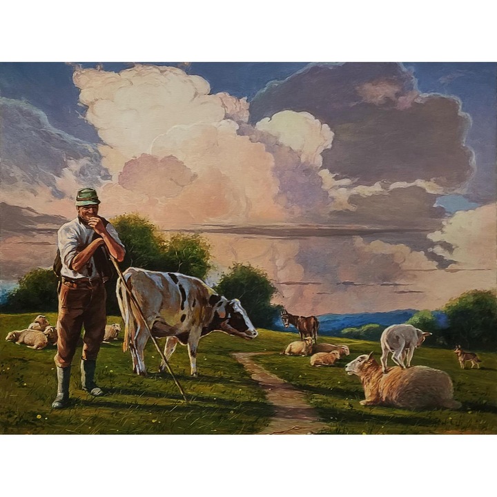 Puzzle ITA ART, Inainte de apus, 50x70cm, 1000 piese, Multicolor