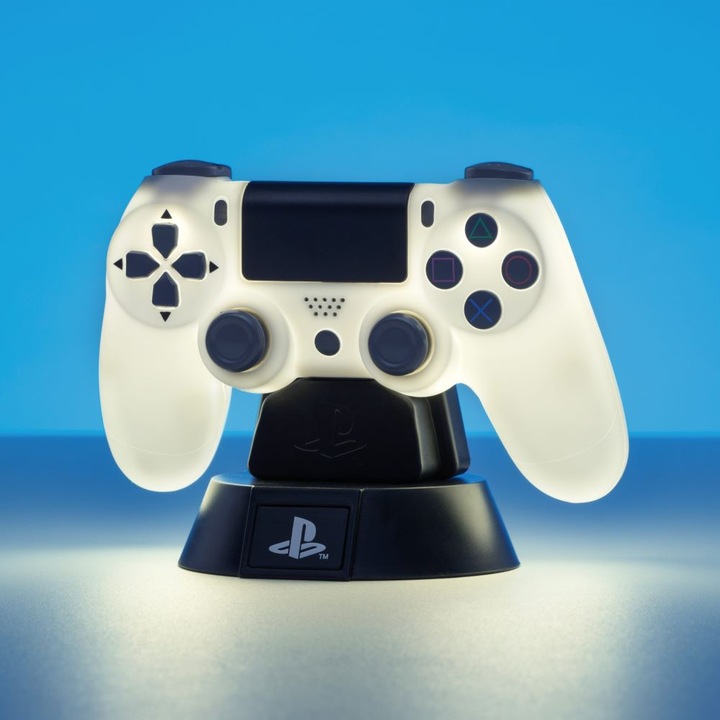 Лампа Playstation DS4 Controller Icon, Бял