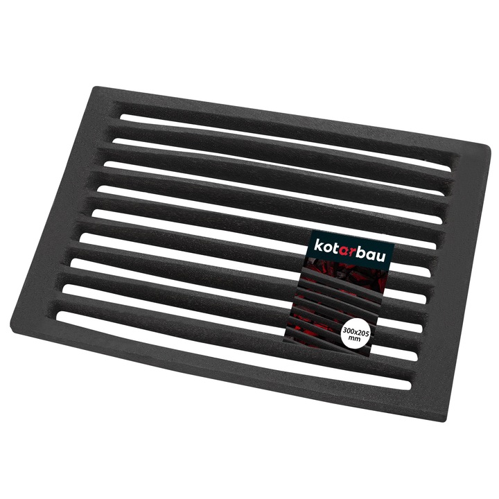 Grill, Kotarbau, Fonta, 305x205 mm, Negru