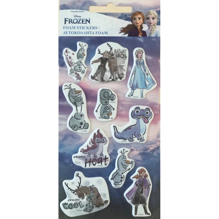 Disney Jégvarázs pufi szivacs matrica
