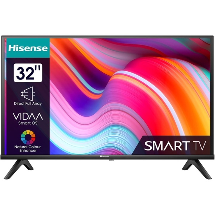 Televizor LED Smart HISENSE 32A4K, HD, 80 cm, Clasa F, Negru
