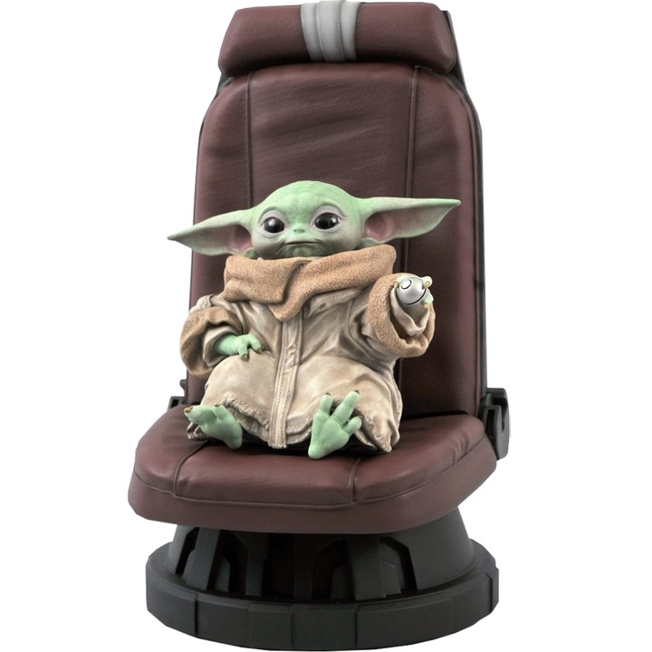 Figurina Diamond Select Toys Diamond Star Wars The Mandalorian Child In Chair 30cm