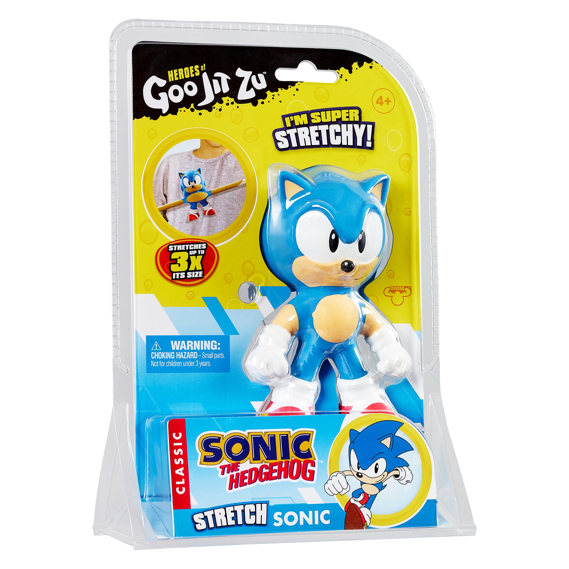 Figurina elastica Goo Jit Zu Sonic The Hedgehog Blue, 6 cm, 41326