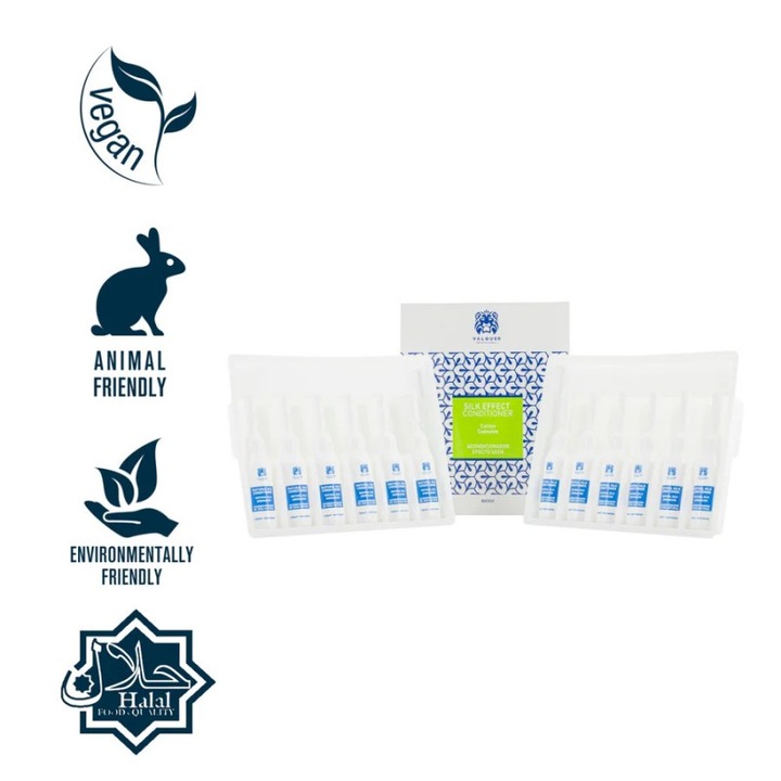 Hajjavító ampullák Silk Effect Valquer 12x15ml