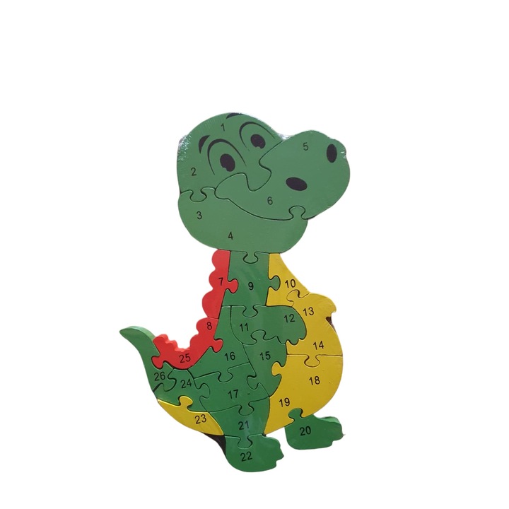 Puzzle 2D, Crocodil, 26 piese