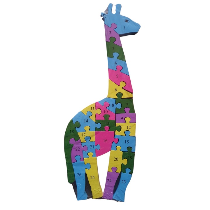 Puzzle 2D, Girafa, 26 piese