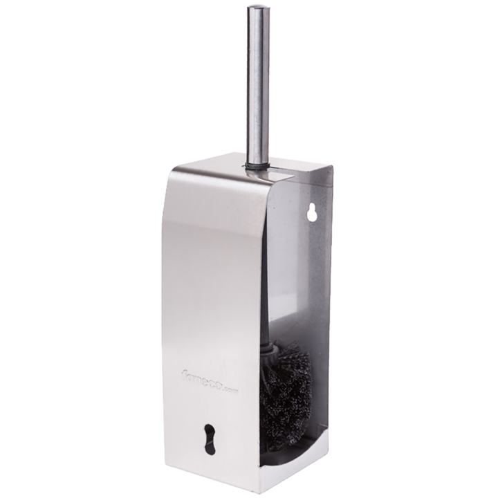 Perie de toaleta suspendata, Faneco, Inox, Argintiu