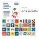Комплект от 64 книги за визуална и когнитивна стимулация на Монтесори бебета, 0-36 месеца, LQT, многоцветни