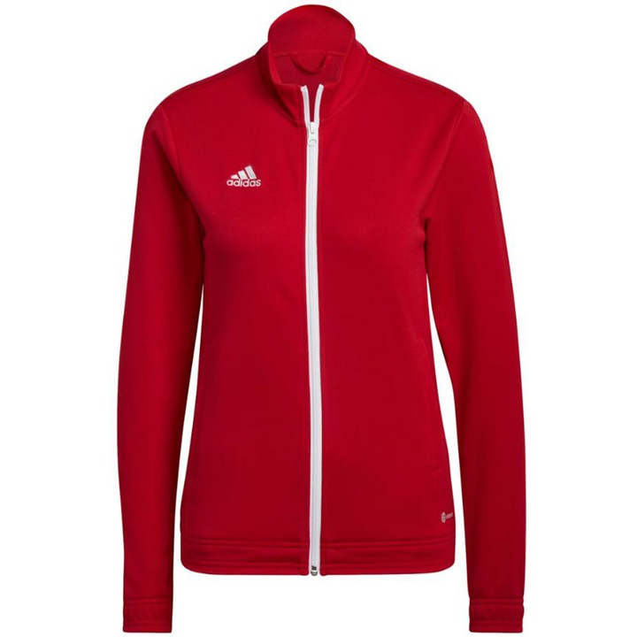 Hanorac de dama, adidas, Poliester, Rosu/Alb, 2XS