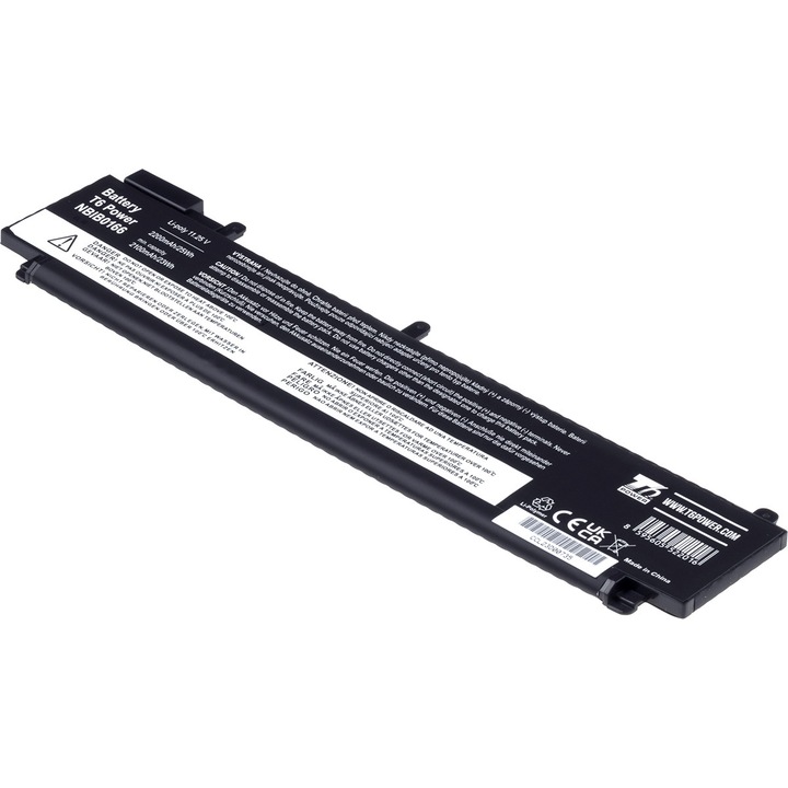 Baterie T6 Power compatibil cu Lenovo ThinkPad T460s, T470s, 2200mAh, 25Wh, 3cell, Li-Pol