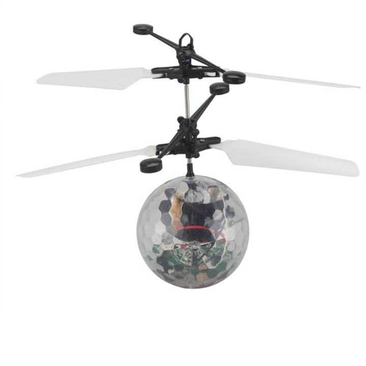 Мини инфрачервен хеликоптер, функция за ръчно управление и смяна на цвета, 14,5 х 11,5 см