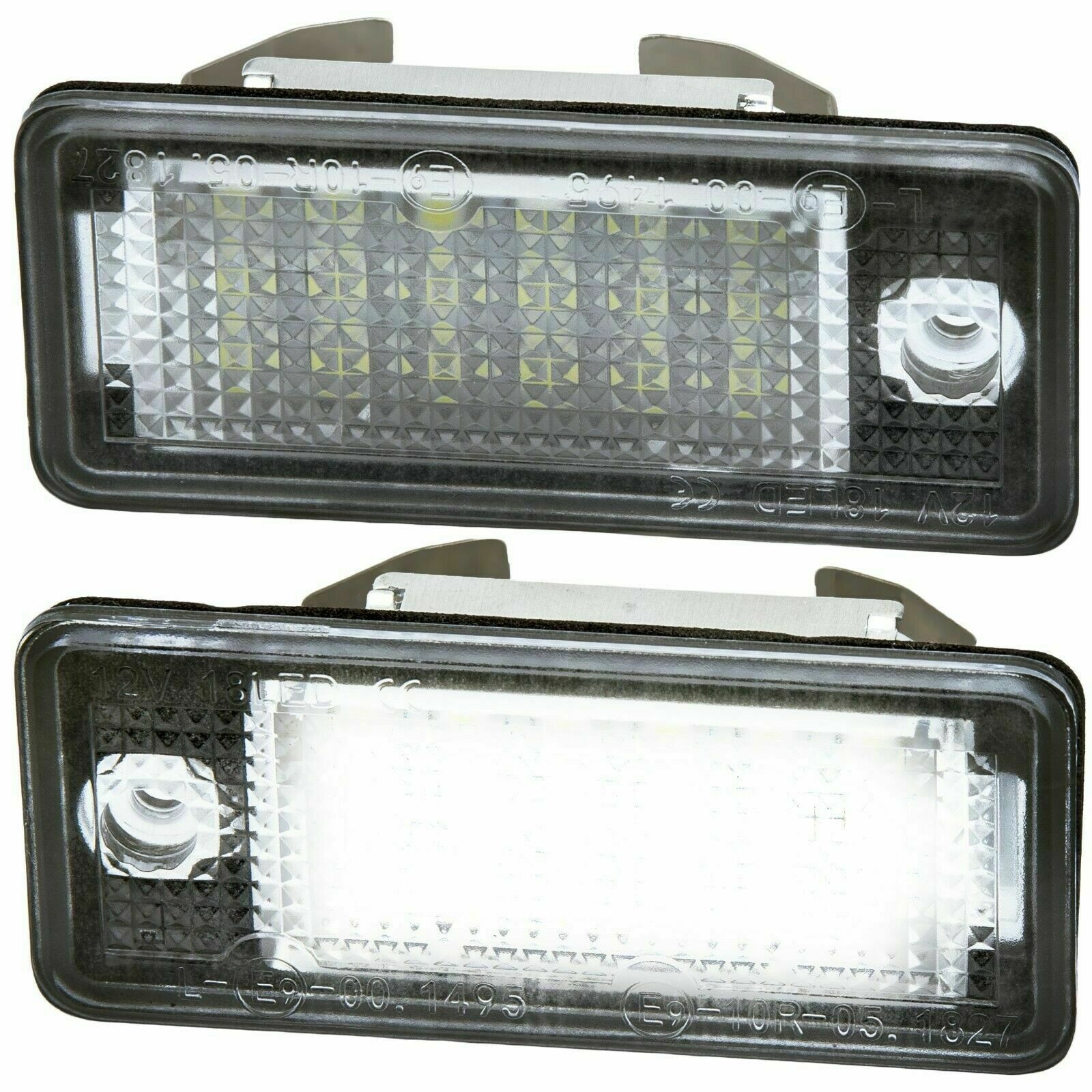 Комплект 2 LED лампи за регистрационни номера, Съвместими с Audi A4 B6, B7, A6  C6, A3, A5, A8, Q7 