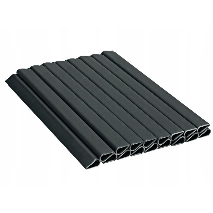 Set 20 clipuri pentru banda de fixare gard, Linarem, 450 g/m², Grafit