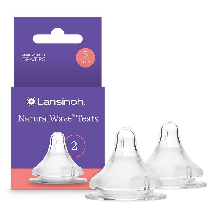 Биберон Lansinoh NaturalWave 1+ месеца, 2 броя
