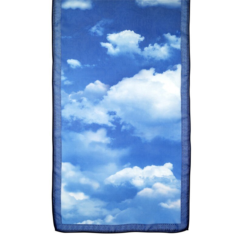 Esarfa Galleria Inc. USA, Model nori, Poliester, Albastru