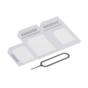 Adaptor SIM 3 in 1 Noosy Blister, Nano/Micro/Standard Adaptor SIM 3 in 1 Noosy Blister, Nano/Micro/Standard