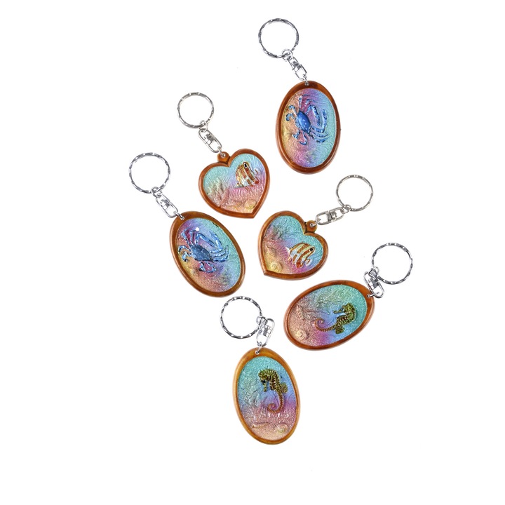 Комплект ключодържатели 6 бр., Gloria Maris, 0046 Многоцветни, 10 x 4,5 cm