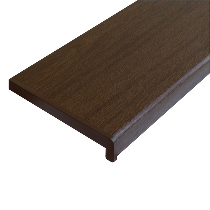 Glaf PVC interior pentru ferestre, nuc, 300 x 30 x 2 cm
