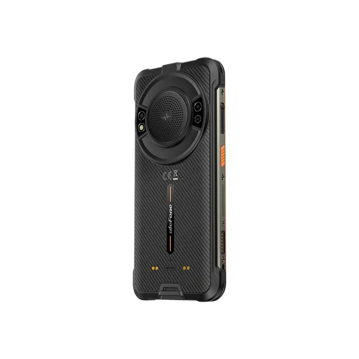 Телефон Ulefone Power Armor 16 Pro, 4G, 4GB RAM, 64GB ROM, 9600 mAh батерия, Android 12, 5.93 инча екран, Две SIM карти, Водоустойчив, Включен защитен калъф, Черен