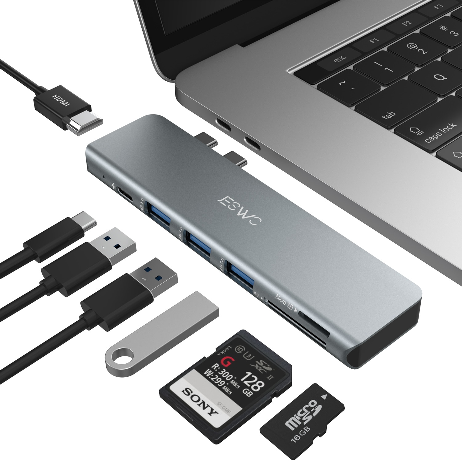 Usb C Hub Jeswo Port Ez St Emag Hu