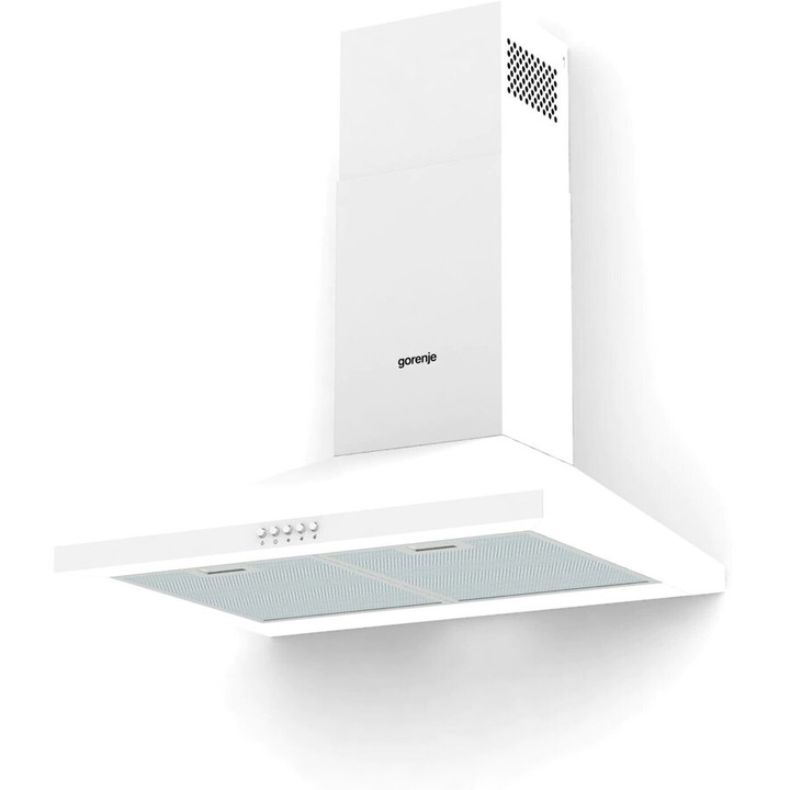 Hota decorativa GORENJE WHC629E4W, 1 motor, 450 m3/h, L 60 cm, alb
