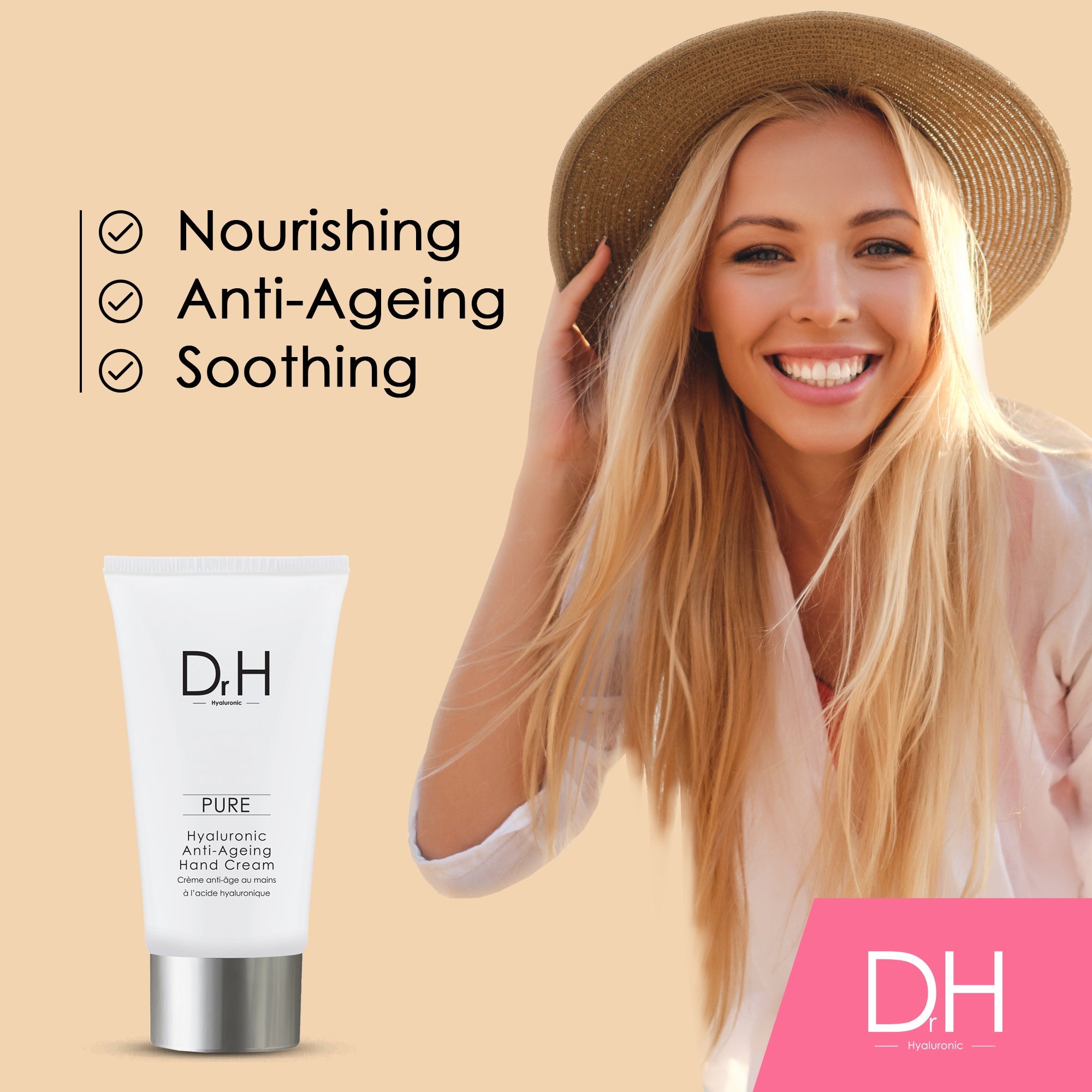 Crema de maini antiimbatranire cu acid hialuronic Dr H, Skin Chemists