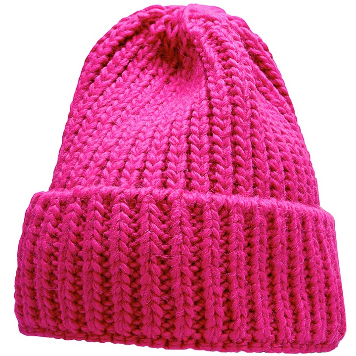 Caciula de dama, 4F, H4Z22 CAD017 55S, Acril/Poliamida/Lana, 55-57 cm, Roz