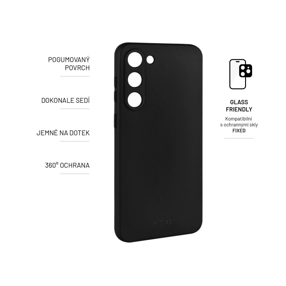 Husa FIXED Story pentru Samsung Galaxy S23, Negru