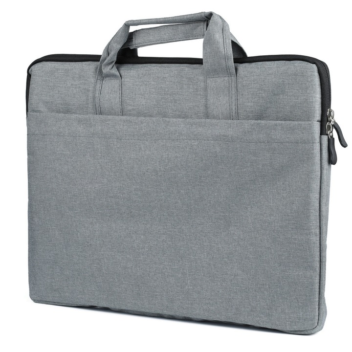 Husa laptop, Interlook, 15.6", Poliester, 40 x 29,5 x 3 cm, Gri