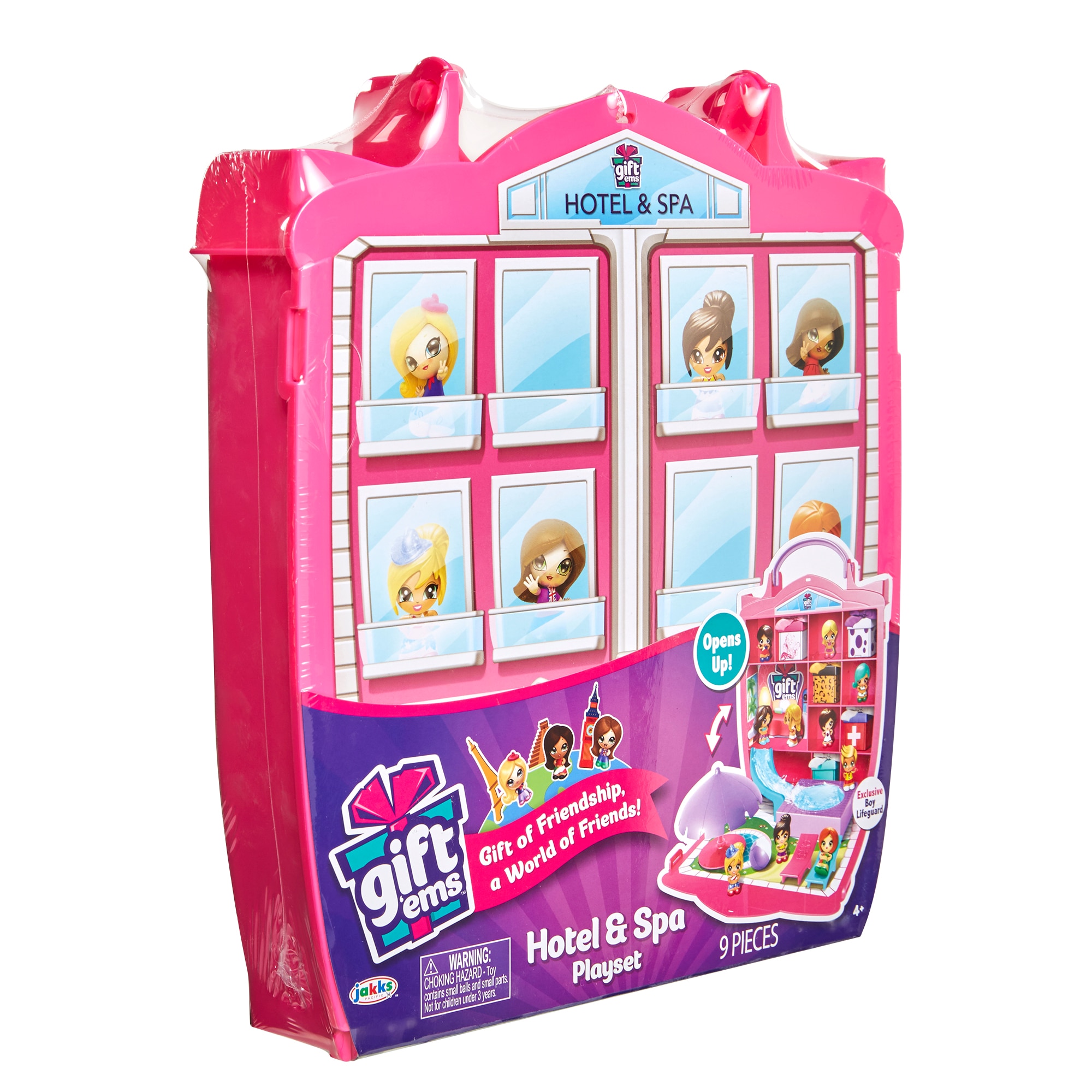 Set figurine Gift 'ems, Hotel si cutie cu surpriza