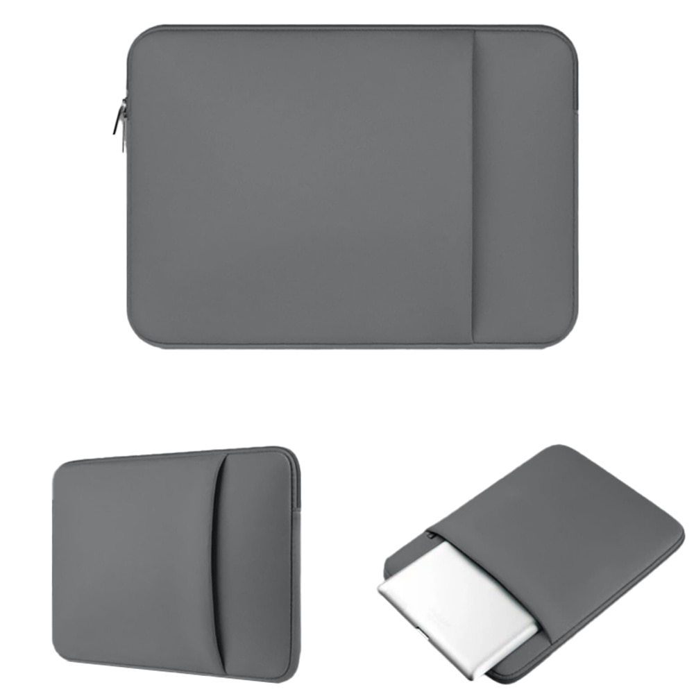 Husa laptop, Interlook, Neopren, 15,6 inchi, 40 x 29,5 x 1,5 cm, Gri