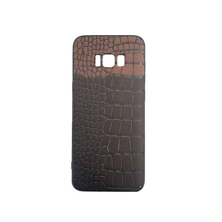 Samsung Galaxy S8 Plus védőtok, szilikon hátlap, barna L