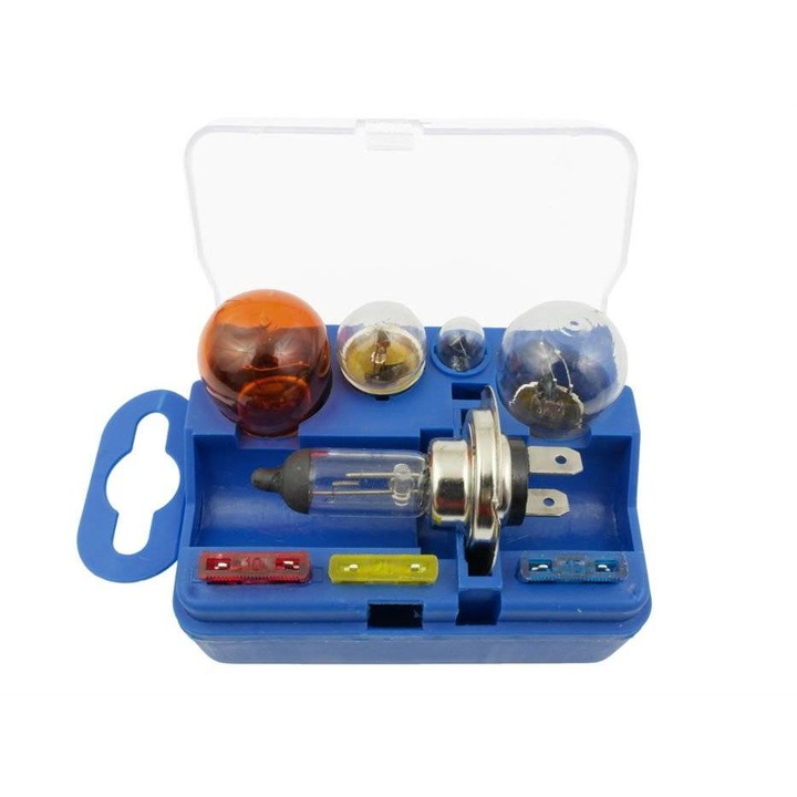 Set 5x becuri si 3x sigurante auto, Intelrook, 10A/15A/20A, 12 V