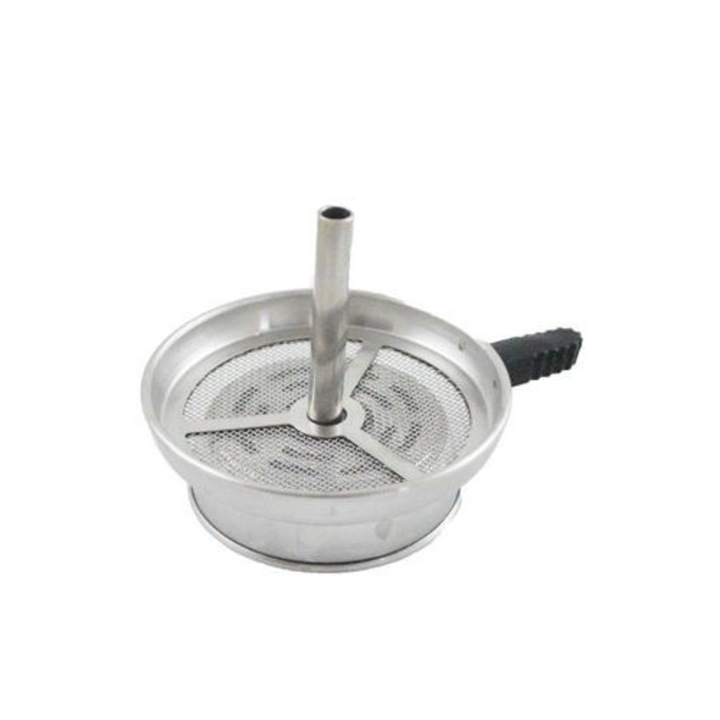 Capac pentru vas narghilea, Aladin Mockingbird, Metal, Argintiu