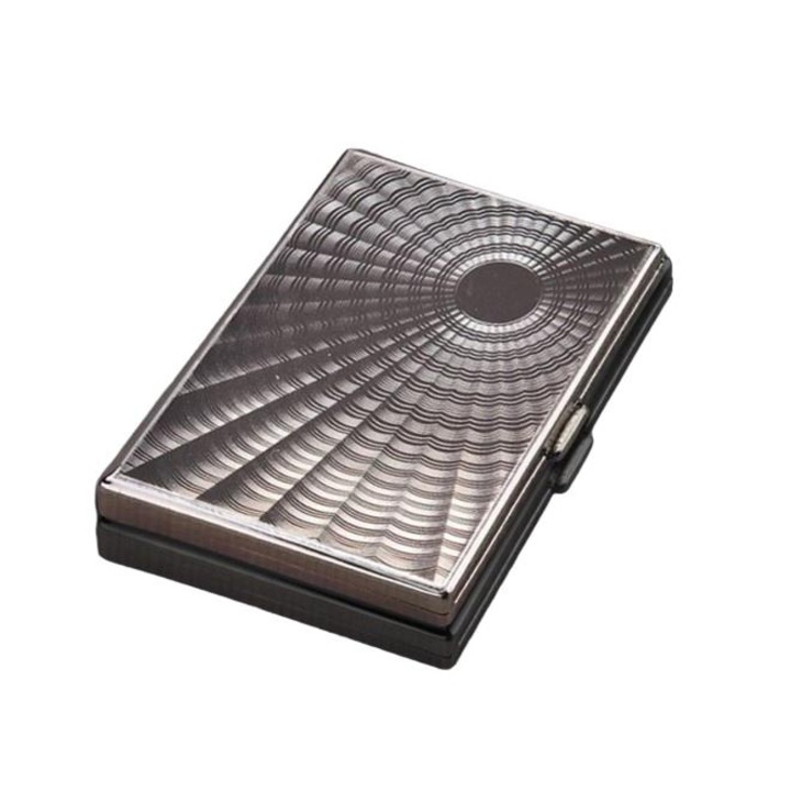 Кутия за тютюн, Don Marco, Метал, 10 см, Сребро