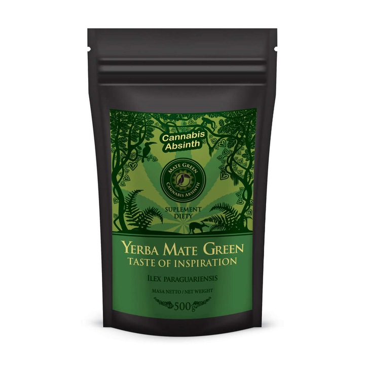 Ceai verde mate cu canepa, Mate Green, 500 g