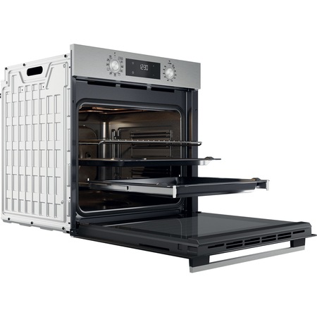 Cuptor incorporabil Whirlpool OMK58RU1SX, Electric, Multifunctional, 71 l, Autocuratare catalitica, Display, Clasa A+, Inox