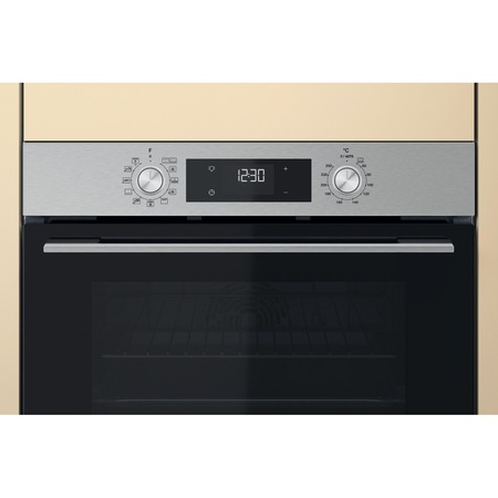 Cuptor incorporabil Whirlpool OMK58RU1SX, Electric, Multifunctional, 71 l, Autocuratare catalitica, Display, Clasa A+, Inox