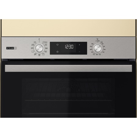 Cuptor incorporabil Whirlpool OMSR58CU1SX, Electric, Multifunctional, 71 l, Autocuratare catalitica, Display, Gatire aburi - Gentle Steam, Clasa A+, Inox