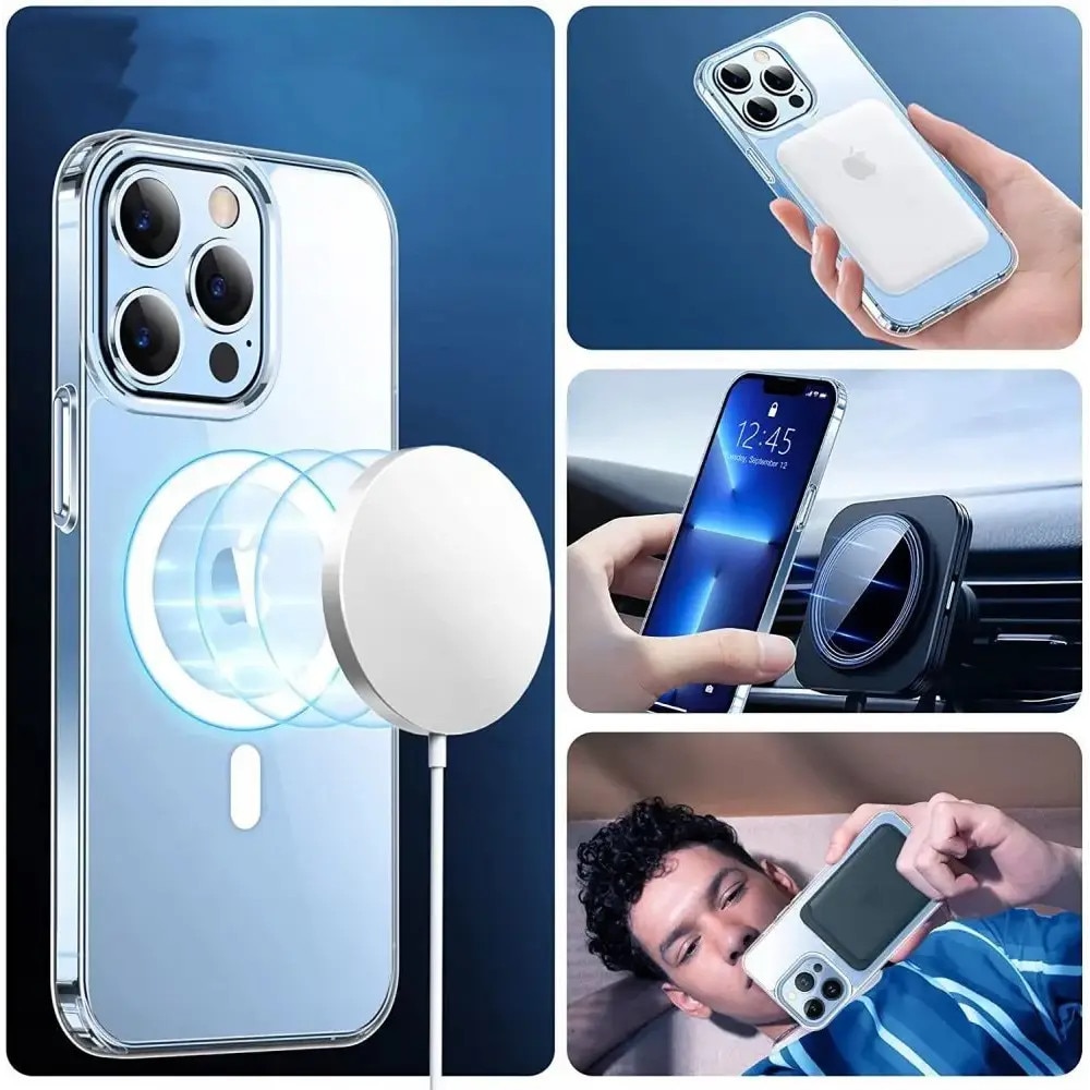 Carcasa TECH-PROTECT MAGMAT MagSafe compatibila cu iPhone 7/8/SE 2020/2022 Clear