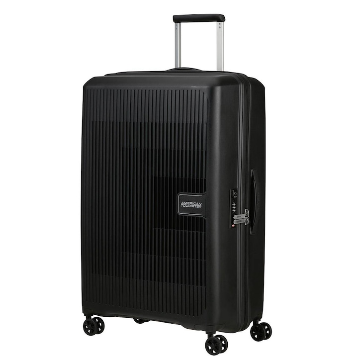 Куфар American Tourister, TSA Lock, полипропилен, 77x50x29 см, Черен