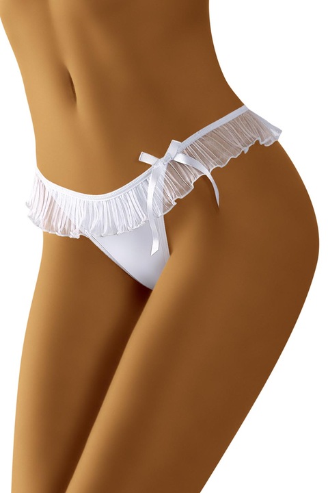 Wolbar Ladies String WB121 bugyi, fehér, Fehér