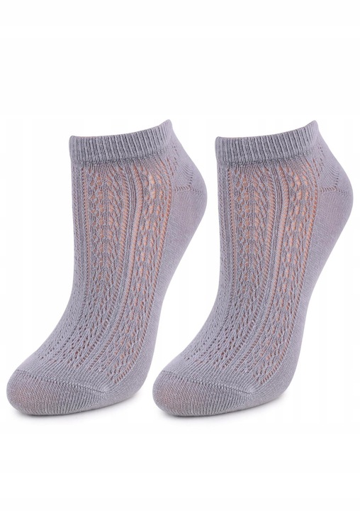 Дамски чорапи, Marilyn, Памук/Полиамид, Сиви, Един размер