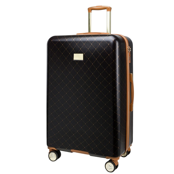 Пътна чанта, Puccini 87 l, ABS, Черна, Бежова