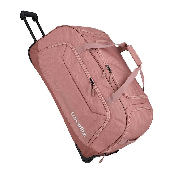 Пътна чанта, Travelite, 120 л, Полиестер, Розова